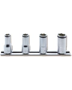 Ko-ken USA 3/8 Sq. Dr. Semi-Deep NUT GRIP&Acirc;&reg; Socket Set, 8mm-14mm -  4 pieces