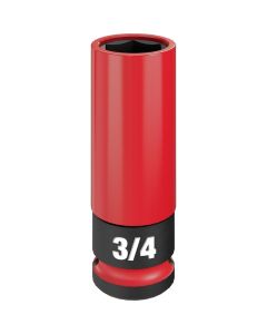 MLW49-66-7810 image(1) - Milwaukee Tool SHOCKWAVE Impact Duty 1/2 Drive 3/4" SAE Lug Nut Wheel Socket