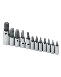 S K Hand Tools TORX BIT SKT SET 12PC T8-T60