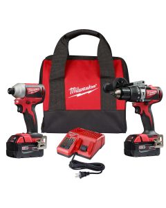 MLW2893-22 image(0) - Milwaukee Tool M18 Brushless 2-Tool Combo Kit, Hammer Drill/ 3-Speed Impact Driver