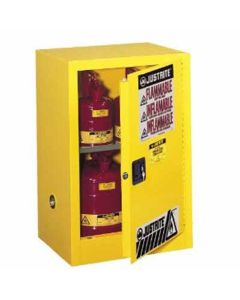 JUS891200 image(0) - Justrite Mfg. Co. 12G Flame Safe Cabinet Yellow