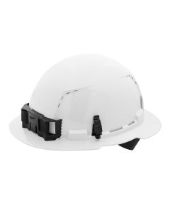 MLW48-73-1201 image(1) - Milwaukee Tool BOLT White Full Brim Vented Hard Hat w/4pt Ratcheting Suspension (USA) - Type 1, Class C