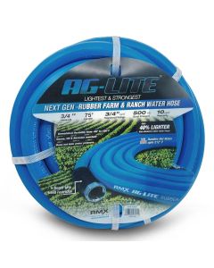 BluBird AG-Lite Rubber Water Hose Assembly 3/4" x 75'