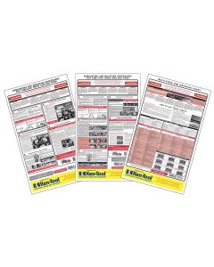 KEN39998 image(0) - Ken-tool 3 Pc. OSHA Wall Chart Set