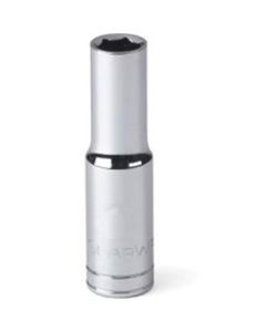 KDT80124 image(0) - GearWrench 1/4 Inch Drive 6 Point Deep SAE Socket 9/16 Inch