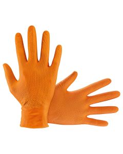SAS66473 image(1) - SAS Safety GLOVES NITRILE 7 MIL POWDER FREE LRG ORNG