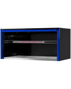 EXTEX5501HCQBKBL image(0) - Extreme Tools EXQ Series 55in W x 30in D Professional Extreme Power Workstation Hutch  Black w Blue Handle