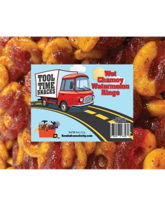THS689107-963281 image(0) - Tender Heifer Snack Co. 8oz Wet Chamoy Watermelon Rings