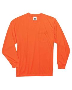 Ergodyne 8091 4XL Orange Non-Cert Long Sleeve T-Shirt