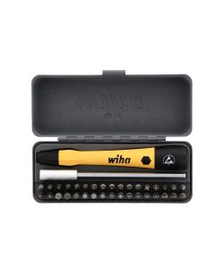 Wiha Tools GoBox Electronics Mico Bit Set 36 Piece, 1.1", 28mm, 4mm hex drive.