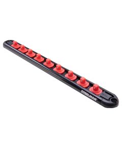 JSP60733 image(0) - J S Products 1/4-Inch Drive 9-Piece Aluminum Socket Storage Rail