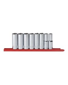 KDT80705 image(0) - GearWrench 8 Piece 1/2 Inch Drive 6 Point Deep SAE Socket Set