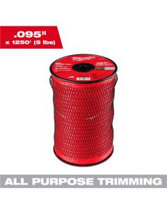 MLW49-16-2813 image(0) - Milwaukee Tool 1250' Spool Of 095 Trimmer Line