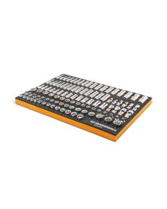 KDTGWMSSKT38MM image(0) - GearWrench 104 Pc. 3/8 Inch  Drive Master Metric Socket Set Inch Foam Storage Tray