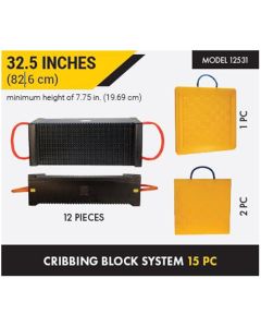ESC12531 image(2) - ESCO Cribbing Block System 15 PC, 100-Ton