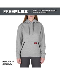 MLWF251G-XL image(0) - Milwaukee Tool Women's FREEFLEX Pullover Hoodie- Gray - XL