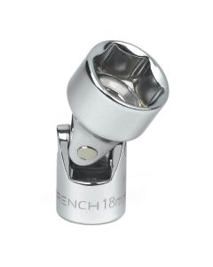 KDT80341 image(1) - GearWrench 3/8 Inch Drive 6 Point Metric Flex Socket 18mm