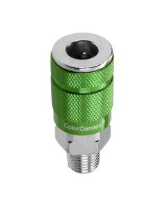Legacy Manufacturing B 1/4" Green Coupler 1/4" MNPT
