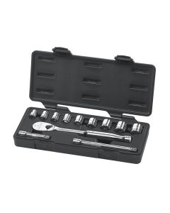 KDT80556 image(0) - GearWrench 12 Piece 3/8 Inch Drive 6 Point Standard SAE Mechanics Tool Set