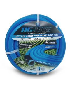 BluBird AG-Lite Rubber Water Hose Assembly 1/2" x 100'