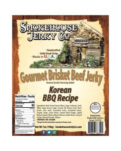 THS608603-663501 image(0) - Tender Heifer Snack Co. Korean BBQ Beef Jerky 7  Ounce - Beef Jerky