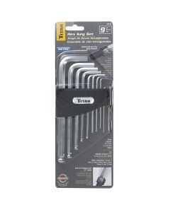 TITAN 9-PC METRIC DETENT BALL HEX KEY SET