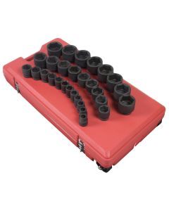 SUN4696 image(0) - SUNEX 3/4" Drive 29 Piece SAE Impact Socket Set