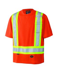 Pioneer Pioneer - Birdseye Safety T-Shirt - Hi-Viz Orange - Size XL
