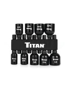 TIT16298 image(1) - Titan 9 pc. SAE Magnetic Nut Setter