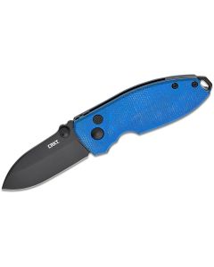 CRK2474BD image(0) - CRKT (Columbia River Knife) Squid Button Lock Folding EDC Pocket Knife - Blue