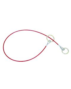 PeakWorks PeakWorks - Cable Anchor Sling, 1/4" PVC Coated Galv. Cable - 2 O-Rings - 2 FT