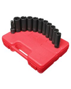 SUN2611 image(0) - SUNEX 11 PC. EXTRA DEEP SAE/METRIC SKT SET