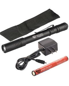 STL66133 image(0) - Streamlight Stylus Pro USB LED 350 Lumen Penlight with 120V AC Charge Cord - Black