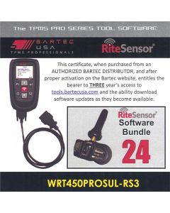 Bartec USA 3 Year Software License for the Tech450PRO w/ 24 RITE-SENSORS
