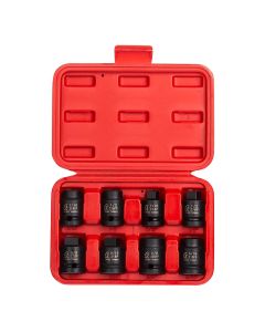 SUN2841 image(1) - SUNEX 8PC 1/2"DR PIPE PLUG SOCKET SET