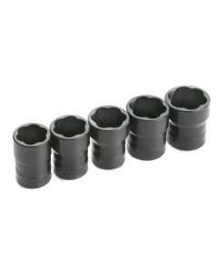 S K Hand Tools TURBOSOCKET FASTENER REMOVAL 5PC 1/2 DR