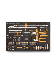KDTGWMSMBS02 image(1) - GearWrench 82 Piece 120XP Automotive Tool Set Inch Foam Storage Tray