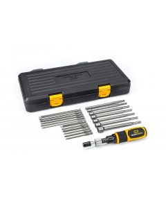 KDT89620 image(0) - GearWrench 20 Piece 1/4 Inch Drive Torque Screwdriver Set 10-50 in/lb