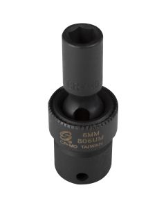 SUN806UM image(0) - SUNEX SOCKET IMPACT FLEX 6MM 1/4IN. DRIVE STD 6 POINT