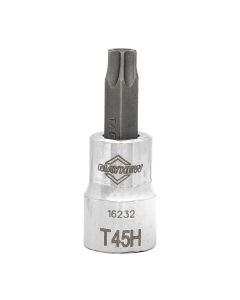 MAY16232 image(1) - Mayhew Mayhew T45H Tamper Torx&reg; Short Insert Socket Bit, 3/8-Inch Drive