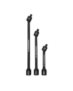 KDT84721N image(0) - GearWrench 3 Piece 1/2 Inch Drive X-Core Pinless Universal Joint Impact Extension Set 6 Inch, 9 Inch & 12 Inch