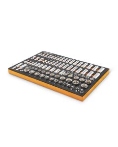 KDTGWMSSKT38SAE image(0) - GearWrench 85 Piece 3/8 Inch  Drive Master SAE Socket Set Inch Foam Storage Tray