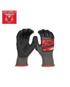 MLW48-73-8150 image(0) - Milwaukee Tool Impact Cut Level 5 Nitrile Dipped Gloves - Small