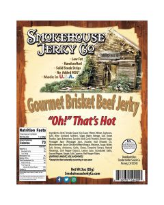 THS610079-544291 image(0) - Tender Heifer Snack Co. Oh, That's Hot - Cayenne Pepper Brisket Beef Jerky - 3 oz