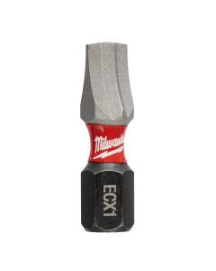 Milwaukee Tool SHOCKWAVE Impact ECX 1 Insert Bits (Bulk 25)