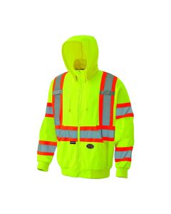 Pioneer Pioneer - Hoodie - Hi-Viz Micro Fleece Zip Style - Hi-Viz Yellow/Green - Size Small