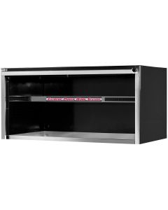 Extreme Tools EXQ Series 55in W x 30in D Professional Extreme Power Workstation Hutch  Black w Chrome Handle