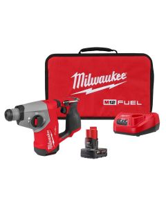 MLW2508-21XC image(0) - Milwaukee Tool M12 FUEL 5/8 Inch SDS Plus Rotary Hammer Kit
