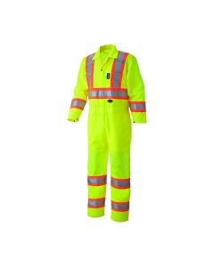 Pioneer Pioneer - Coverall - Hi-Viz - Traffic Safety - Hi-Viz Yellow/Green - Size 4XL