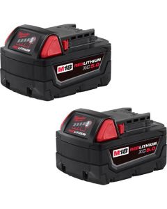 MLW48-11-1852-X image(0) - Milwaukee Tool M18 REDLITHIUM XC5.0 Extended Capacity Battery Two Pack